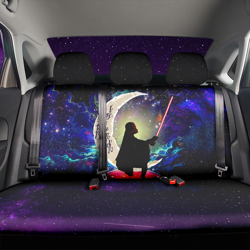 Star War Love You To The Moon Galaxy Car Back Seat Covers Decor Protectors Nearkii