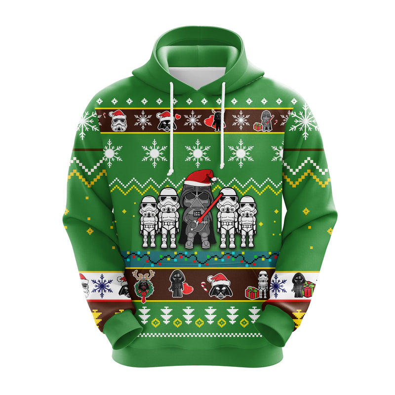 Star Wars Christmas Cute Noel Mc Ugly Hoodie Green 2- Amazing Gift Idea Thanksgiving Gift Nearkii