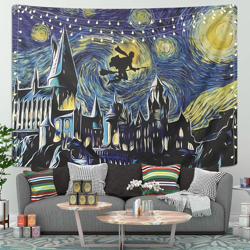 Starry Night Harry Potter Tapestry Room Decor Nearkii