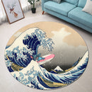 Stitch The Great Wave Japan Round Rug