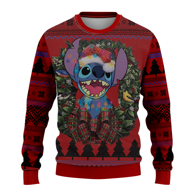 Stitch Growl Mc Ugly Christmas Sweater Thanksgiving Gift Nearkii