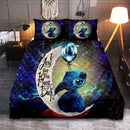 Stitch Love You To The Moon Galaxy Quilt Bed Sets Nearkii
