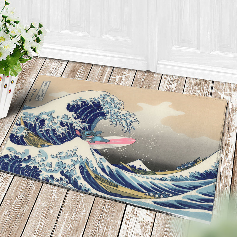 Stitch The Great Wave Japan Doormat Home Decor