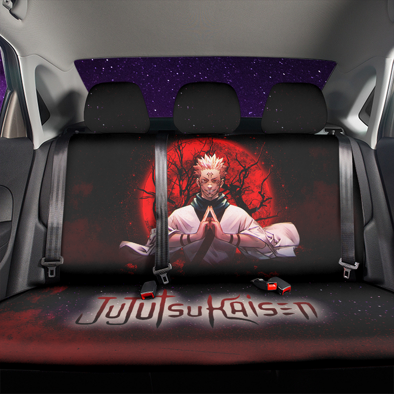 Sukuna Jujutsu Kaisen Anime Moonlight Galaxy Premium Custom Car Back Seat Covers Decor Protectors Nearkii
