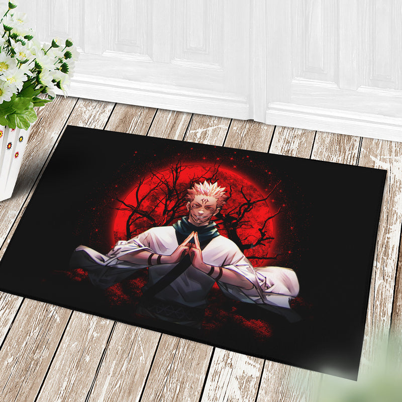 Sukuna Jujutsu Kaisen Moonlight Door Mats Home Decor