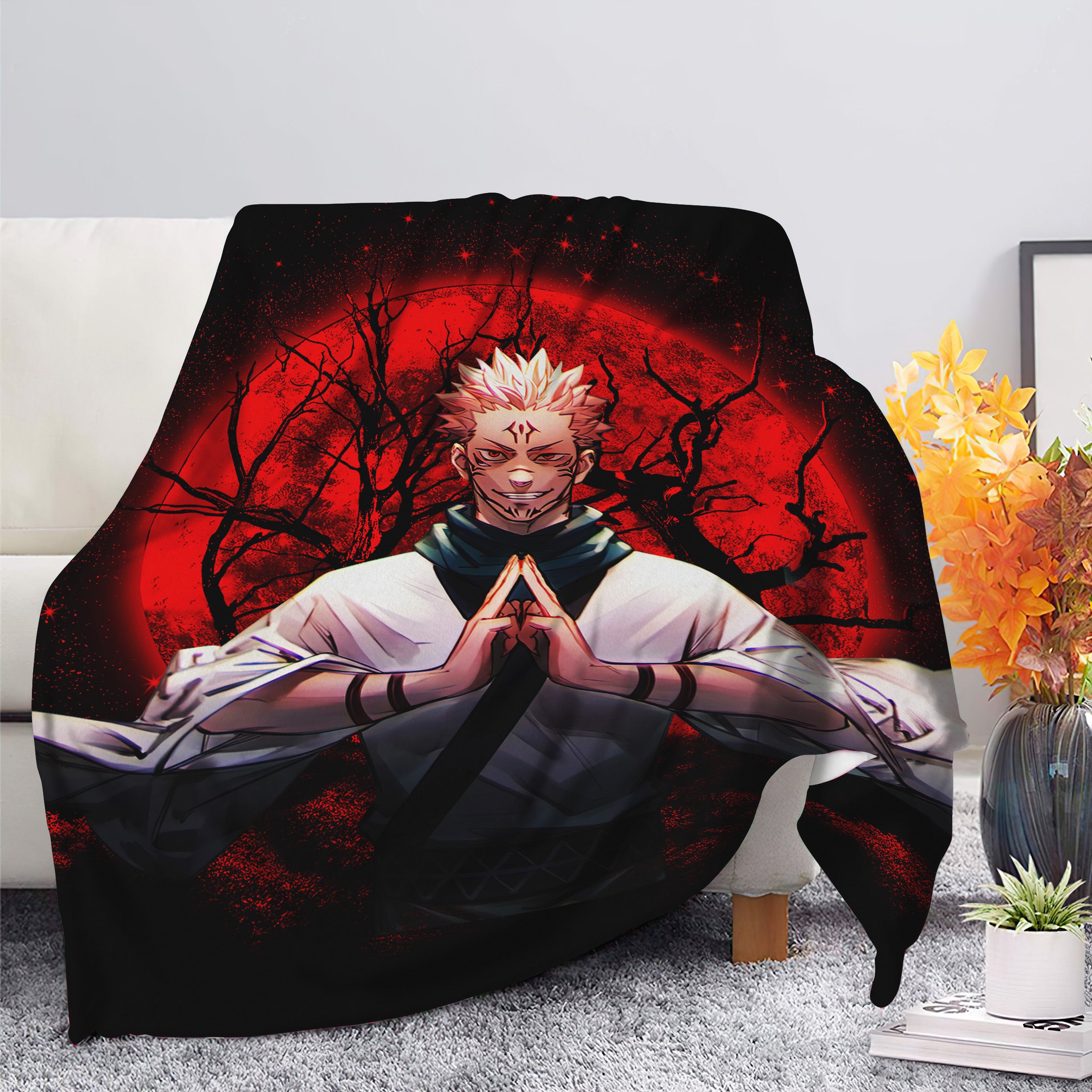 Sukuna Jujutsu Kaisen Moonlight Premium Blanket