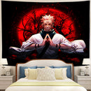 Sukuna Jujutsu Kaisen Moonlight Tapestry Room Decor Nearkii