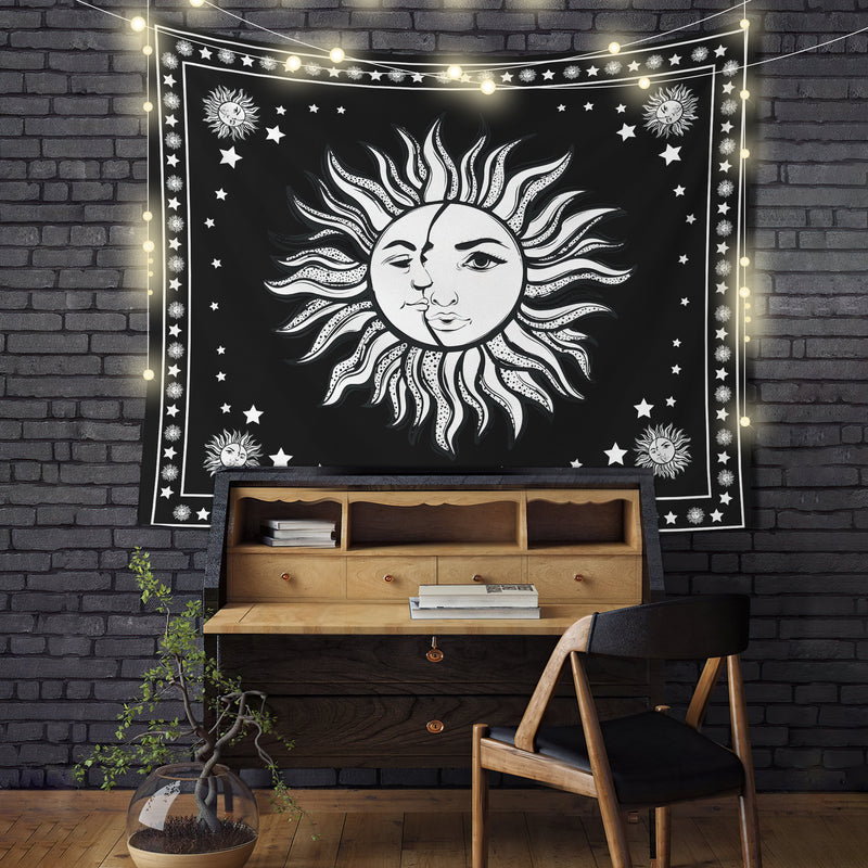 Sun Moon Mandala Tapestry Room Decor Nearkii