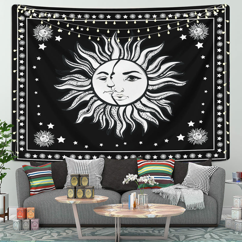 Sun Moon Mandala Tapestry Room Decor Nearkii