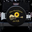 Sunflower Guitar Whiper Words of Wisdom Spare Tire Covers Gift For Campers Nearkii