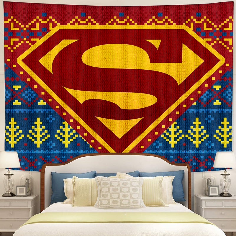 Superman Christmas Tapestry Room Decor Nearkii
