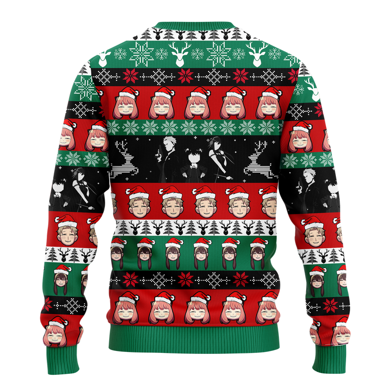 Spy X Family Loid Yor And Anya Ugly Christmas Sweater Anime Xmas Gift Nearkii