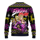 Jojo Giorno Ugly Christmas Sweater Anime Xmas Gift Nearkii