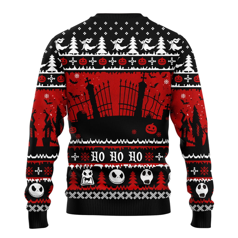 Jack And Zero Nightmare Before Xmas Ugly Christmas Sweater Amazing Gift Idea Thanksgiving Gift Nearkii