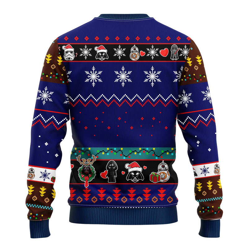 Darth Vader Ugly Christmas Sweater Blue 1 Amazing Gift Idea Thanksgiving Gift Nearkii