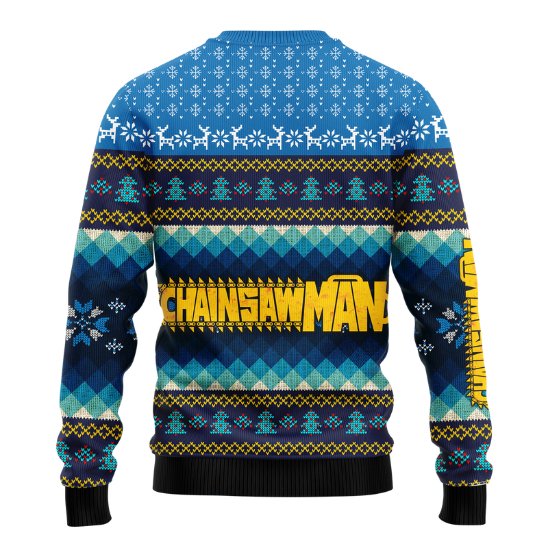 Chainsaw Man Power Ugly Christmas Sweater Anime Xmas Gift Nearkii