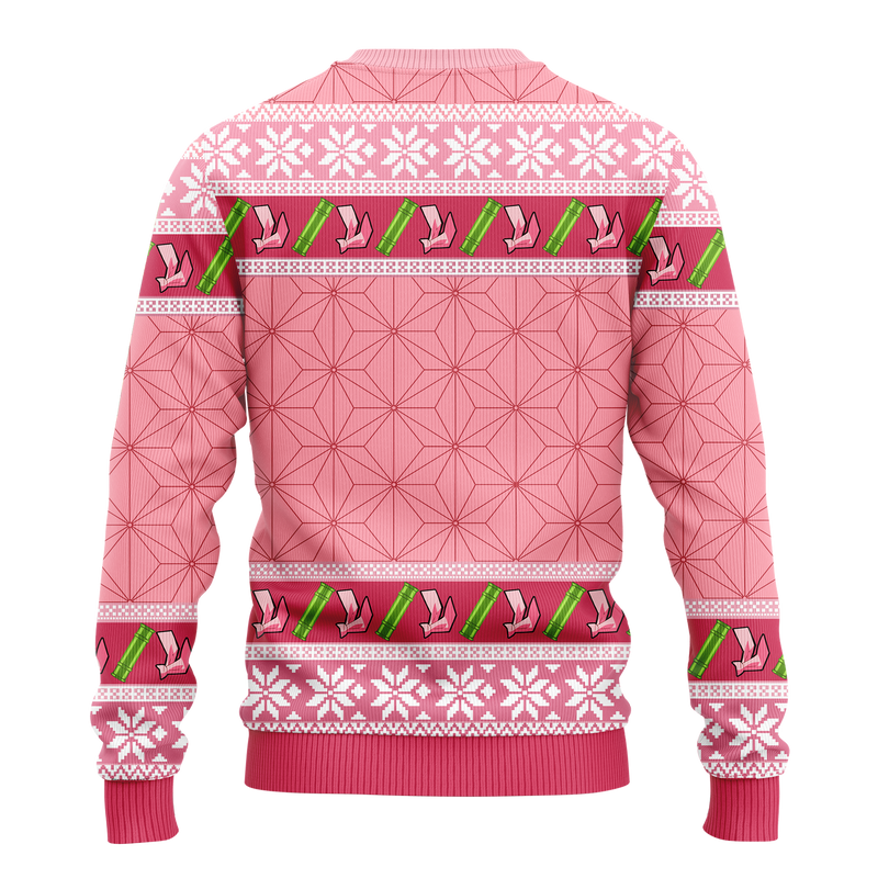 Demon Slayer Nezuko Ugly Christmas Sweater Anime Xmas Gift Nearkii