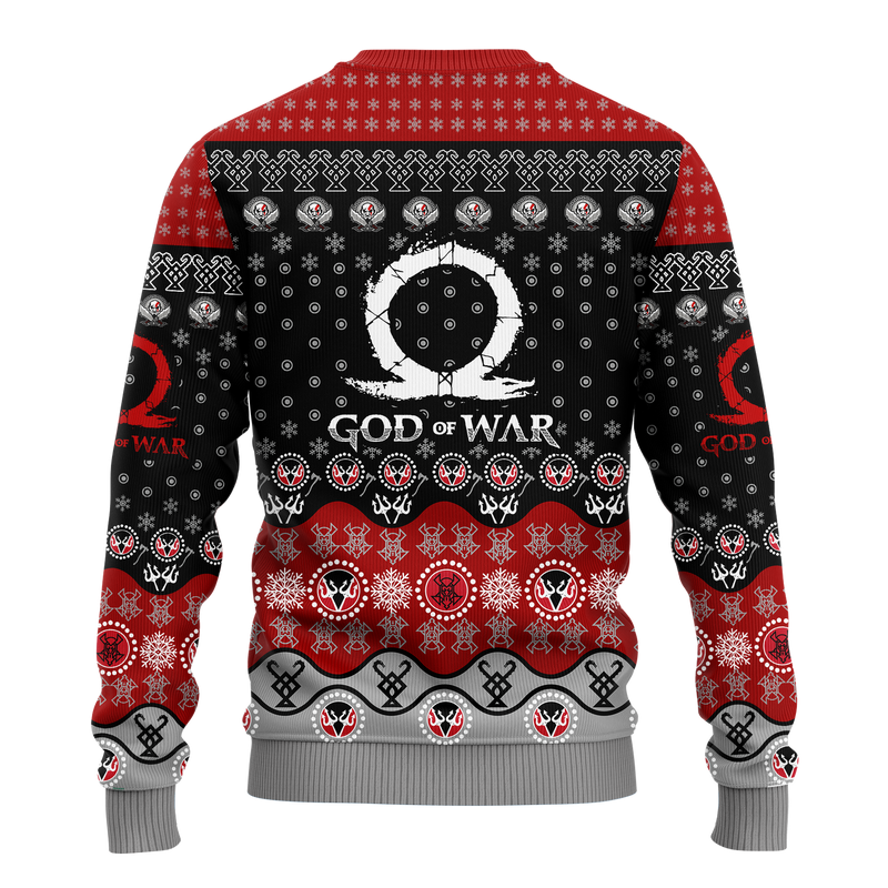 Kratos Ugly Christmas Sweater Anime Xmas Gift Nearkii