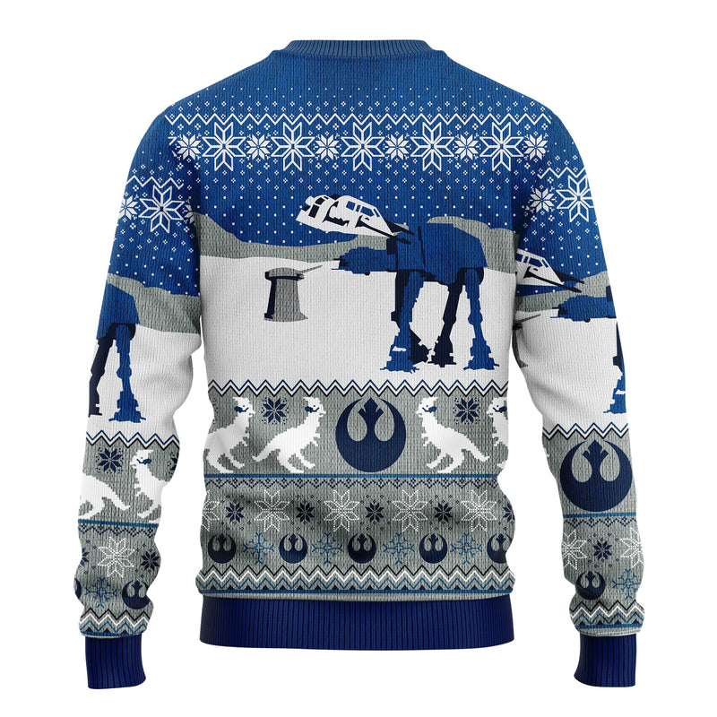 Star Wars Blue Winter Ugly Christmas Sweater Amazing Gift Idea Thanksgiving Gift Nearkii