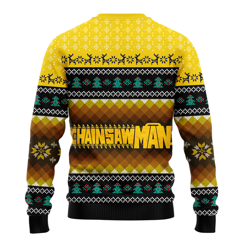 Chainsaw Man Denji Ugly Christmas Sweater Anime Xmas Gift Nearkii