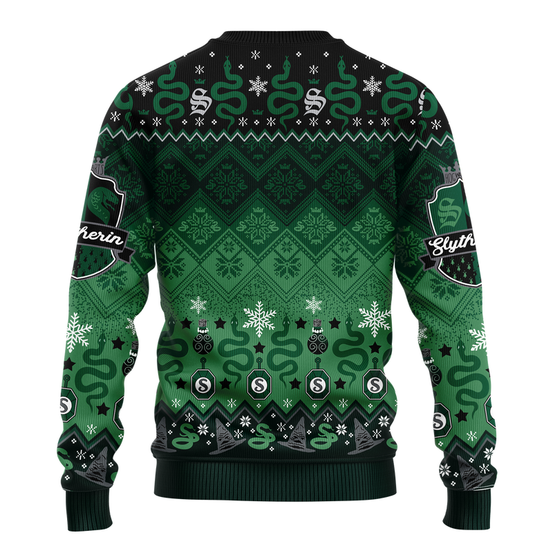 Harry Potter Slytherin Christmas Ugly Christmas Sweater Xmas Gift Nearkii