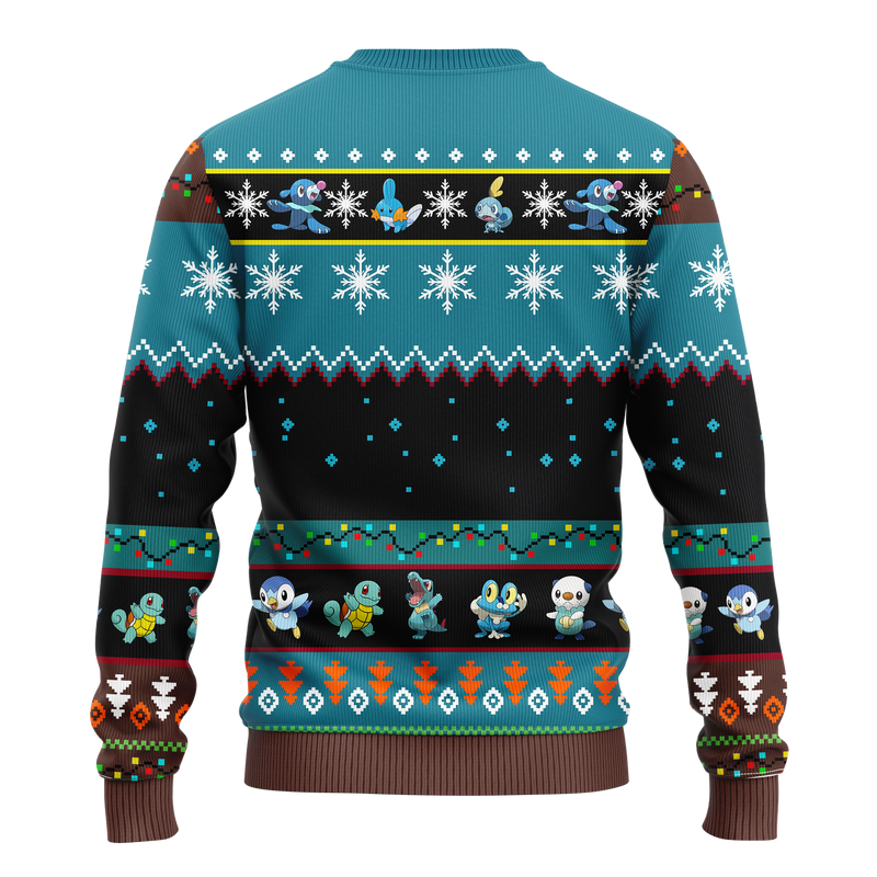 Pokemon Water Ugly Christmas Sweater Anime Xmas Gift Nearkii