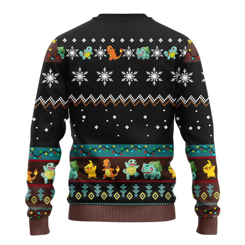 Pokemon Pikachu And Gen 1 Ugly Christmas Sweater Anime Xmas Gift Nearkii