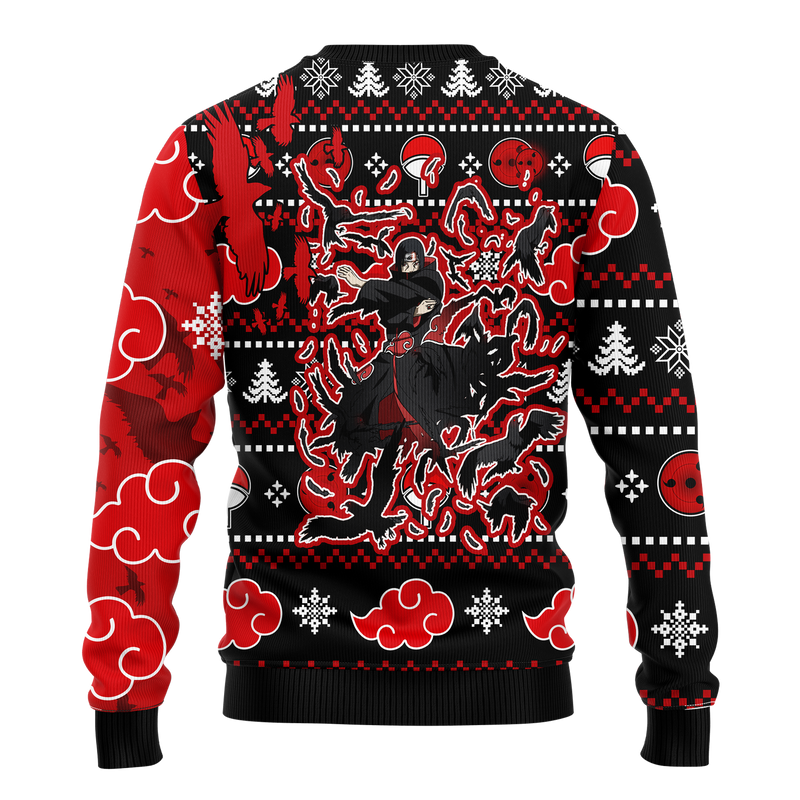 Naruto Itachi Akatsuki Ugly Christmas Sweater Anime Xmas Gift Nearkii