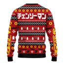 Red Chainsaw Man Denji Ugly Christmas Sweater Anime Xmas Gift Nearkii