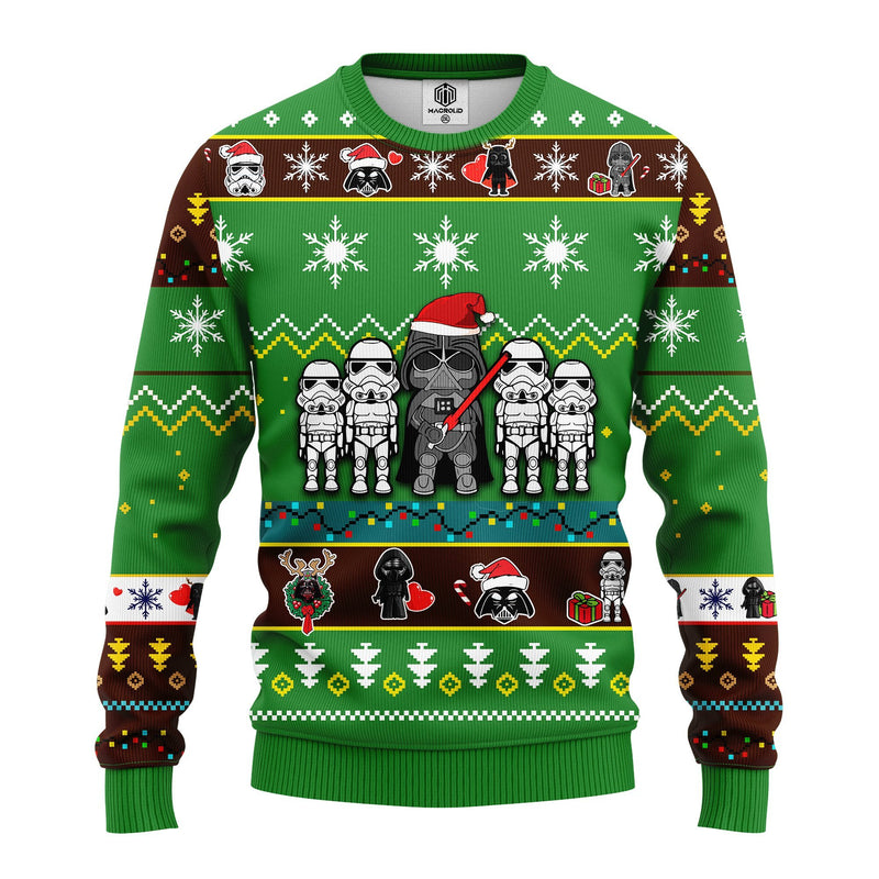 Star Wars Darth Vader Ugly Christmas Sweater Green 1 Amazing Gift Idea Thanksgiving Gift Nearkii