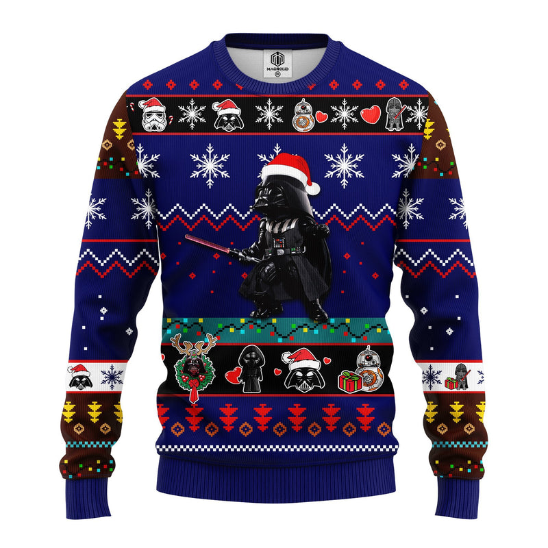 Darth Vader Ugly Christmas Sweater Blue 1 Amazing Gift Idea Thanksgiving Gift Nearkii