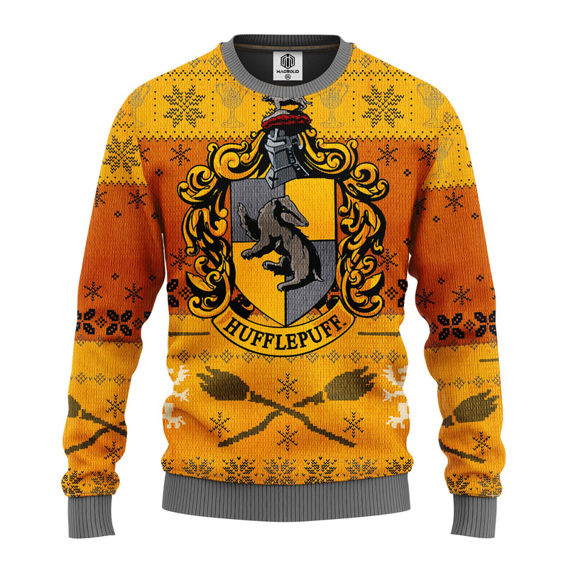 Hufflepuff Ugly Christmas Sweater Amazing Gift Idea Thanksgiving Gift Nearkii