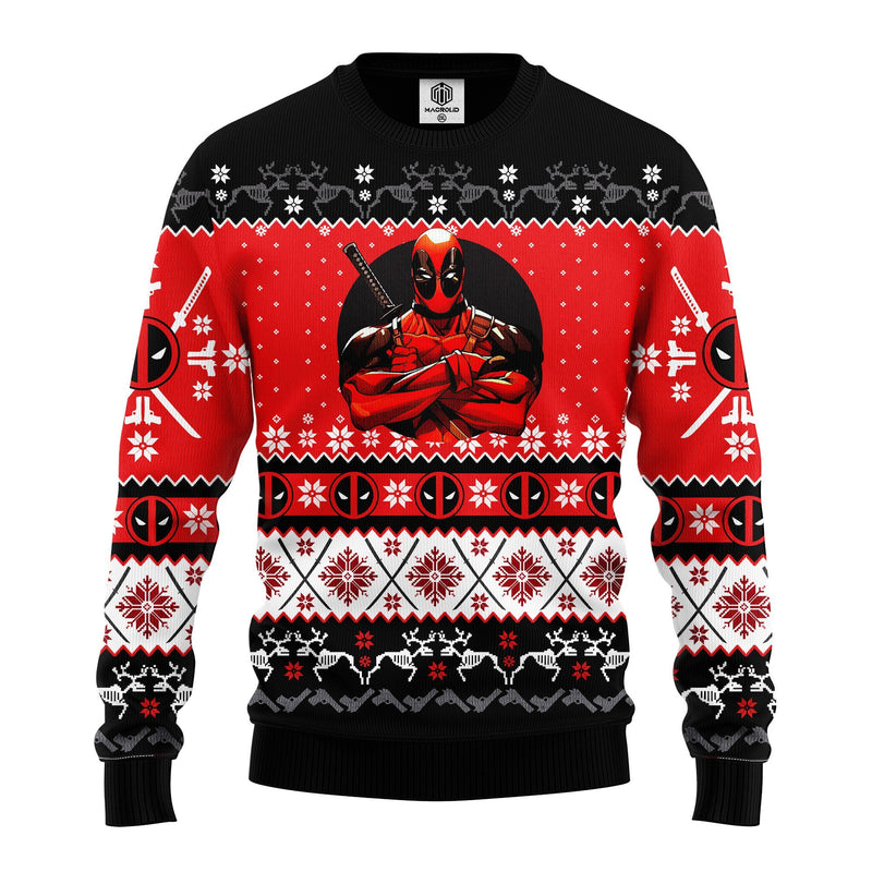 Xmas Deadpool Ugly Christmas Sweater Amazing Gift Idea Thanksgiving Gift Nearkii