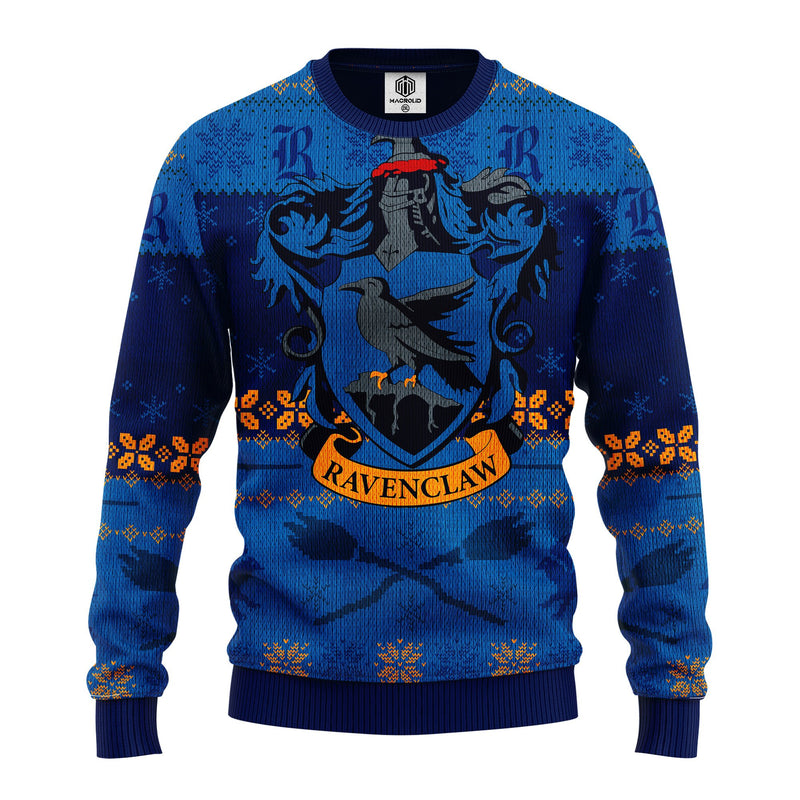 Raveclaw Blue Ugly Christmas Sweater Amazing Gift Idea Thanksgiving Gift Nearkii