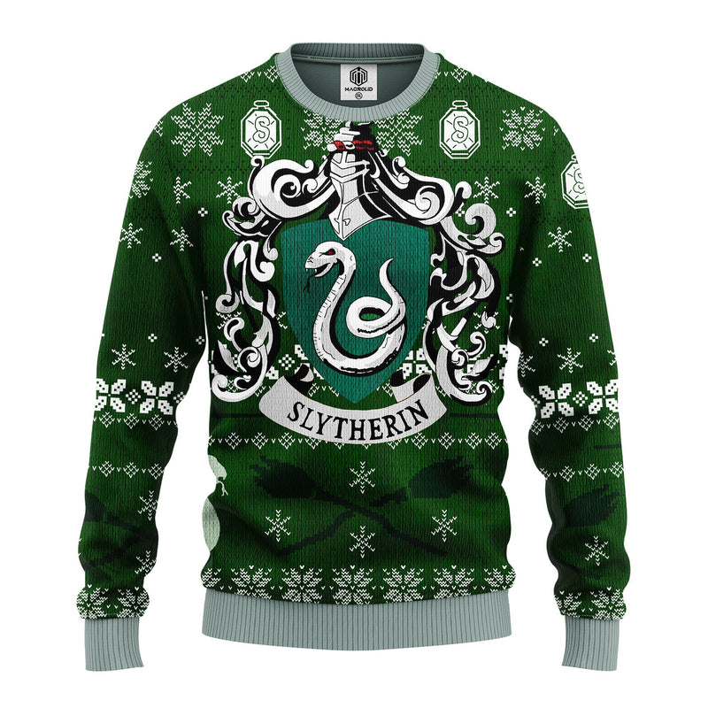 Slytherin Harrypotter Team Ugly Christmas Sweater Amazing Gift Idea Thanksgiving Gift Nearkii