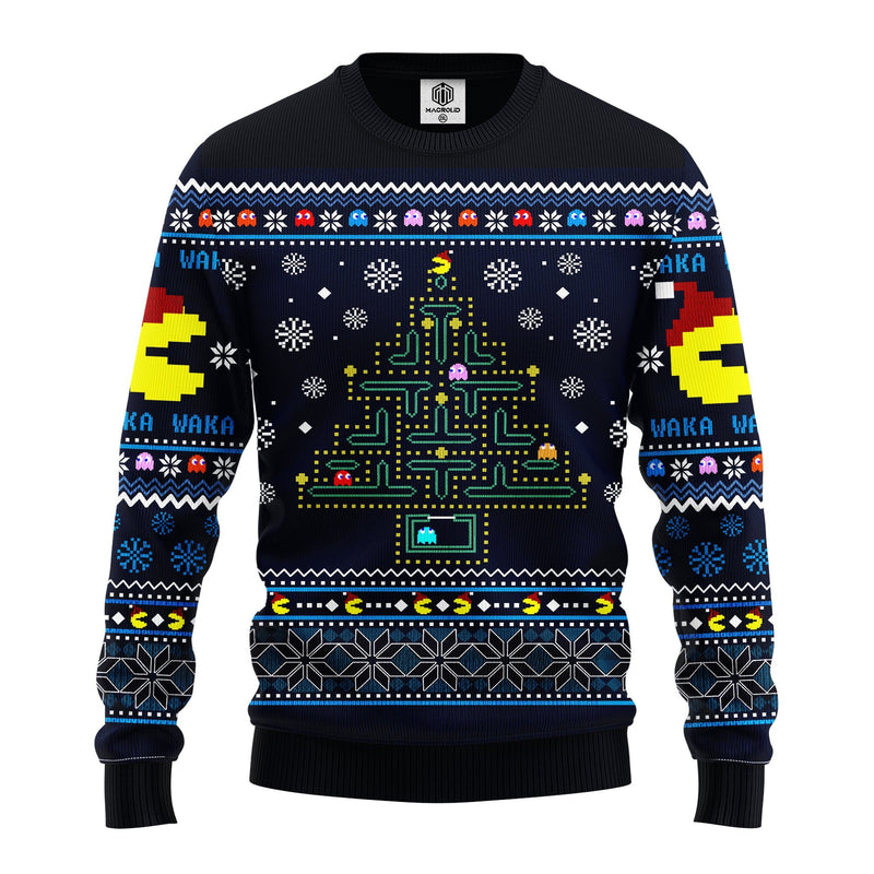 Pacman Ugly Christmas Sweater Amazing Gift Idea Thanksgiving Gift Nearkii