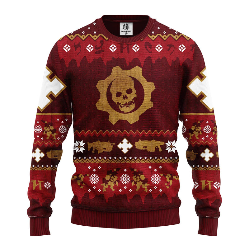 Red Skull Ugly Christmas Sweater Amazing Gift Idea Thanksgiving Gift Nearkii