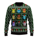 Pokemon Eevee Evolution Ugly Christmas Sweater Anime Xmas Gift Nearkii