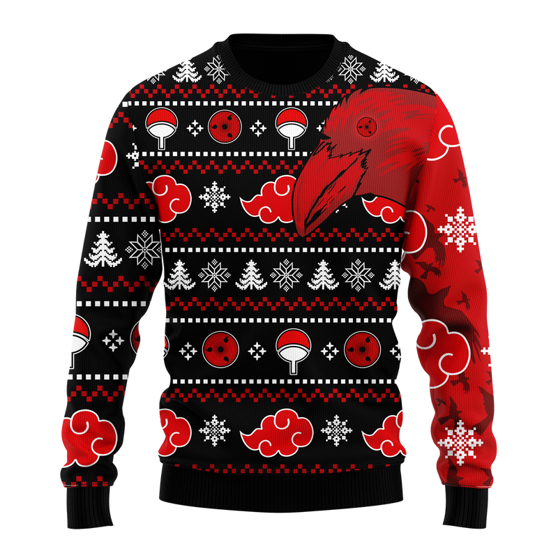 Naruto Itachi Akatsuki Ugly Christmas Sweater Anime Xmas Gift Nearkii