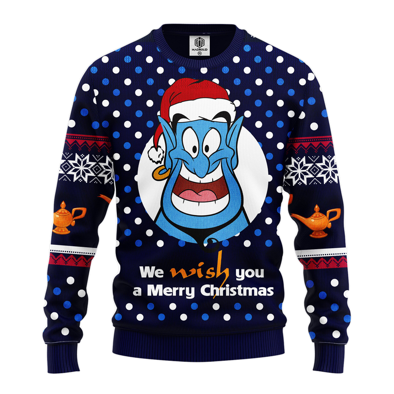 Aladdin And The Magic Lamp Ugly Christmas Sweater Amazing Gift Idea Thanksgiving Gift Nearkii