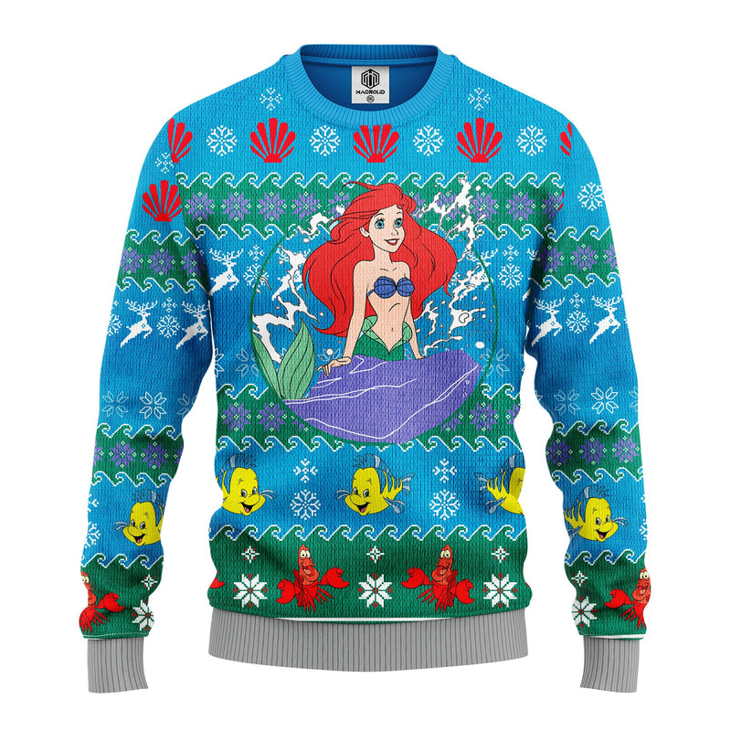 Mermaid Ugly Christmas Sweater Amazing Gift Idea Thanksgiving Gift Nearkii