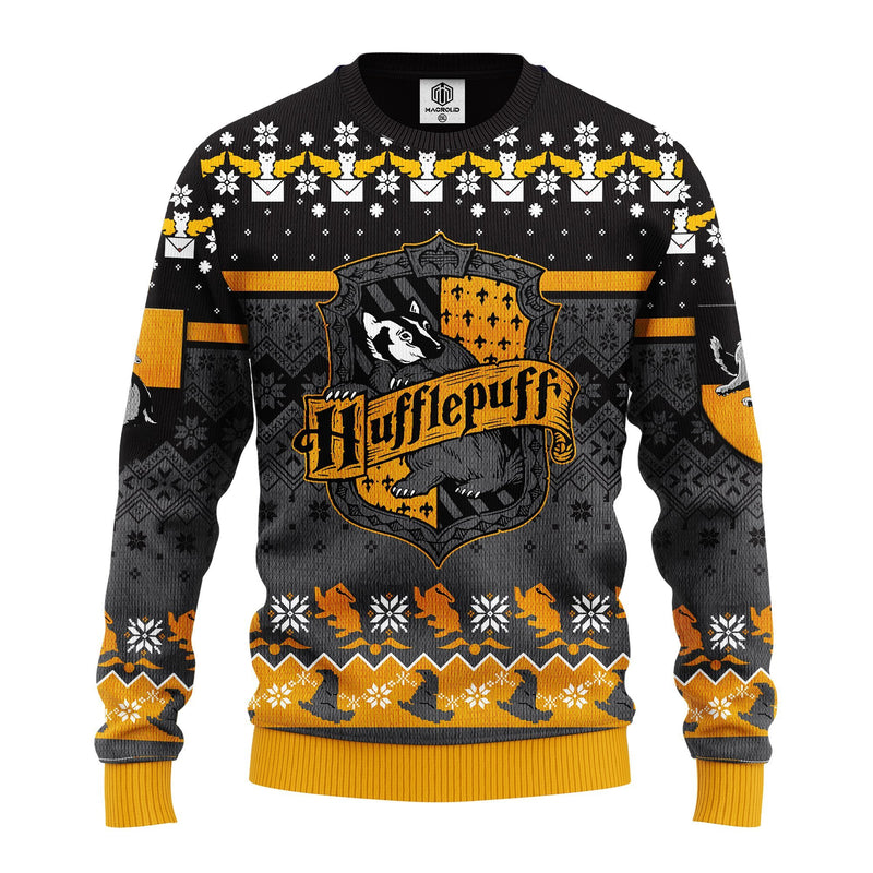 Harry Potter Hufflepuff Ugly Christmas Sweater Amazing Gift Idea Thanksgiving Gift Nearkii