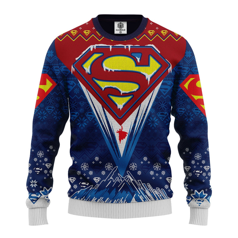 Superman Dc Ugly Christmas Sweater Amazing Gift Idea Thanksgiving Gift Nearkii