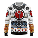 White Warhammer 40K Ugly Christmas Sweater Xmas Gift Nearkii