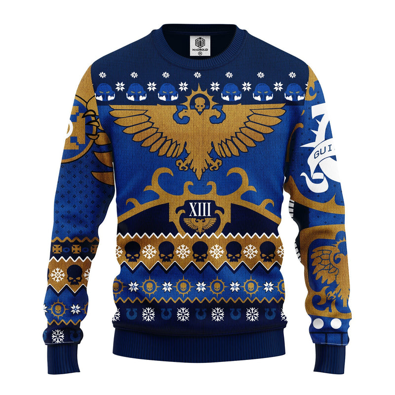 Warhammer 40K Blue Ugly Christmas Sweater Amazing Gift Idea Thanksgiving Gift Nearkii