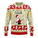 Christmas Begin With Christ Snoopy Ugly Christmas Sweater Xmas Gift Nearkii