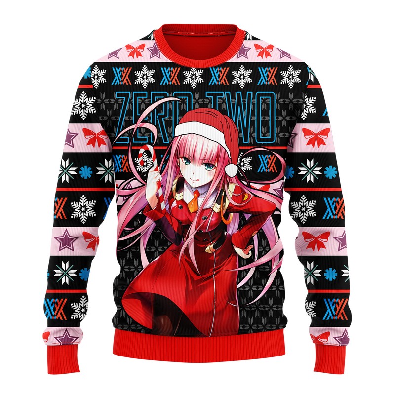 Darling In The Franxx Zero Two Ugly Christmas Sweater Anime Xmas Gift