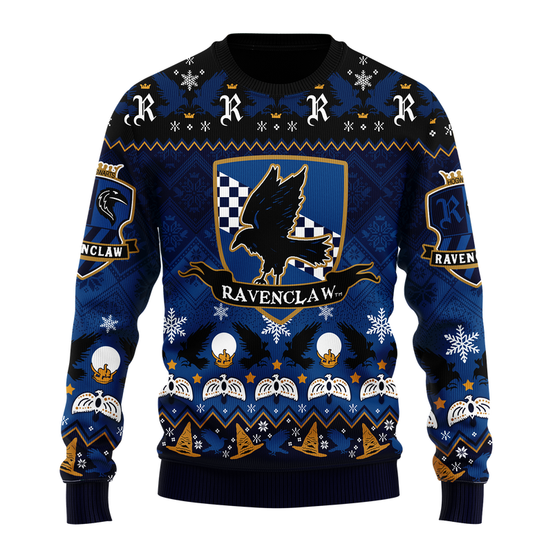 Harry Potter Ravenclaw Christmas Ugly Christmas Sweater Xmas Gift Nearkii