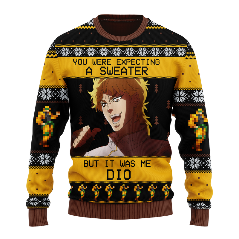 It Was Me Dio Jojo’s Bizarre Adventure Ugly Christmas Sweater Anime Xmas Gift Nearkii