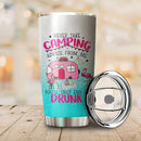 Drunk Flamingo Camping Camfire Tumbler 2023 Nearkii